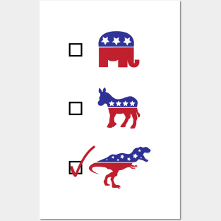 Vote T-Rex! Posters and Art